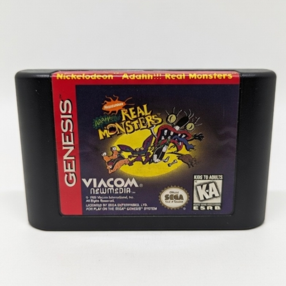 Nickelodeon Aaahh Real Monsters 🔥 Sega Genesis 🕹 Vintage Video Game
